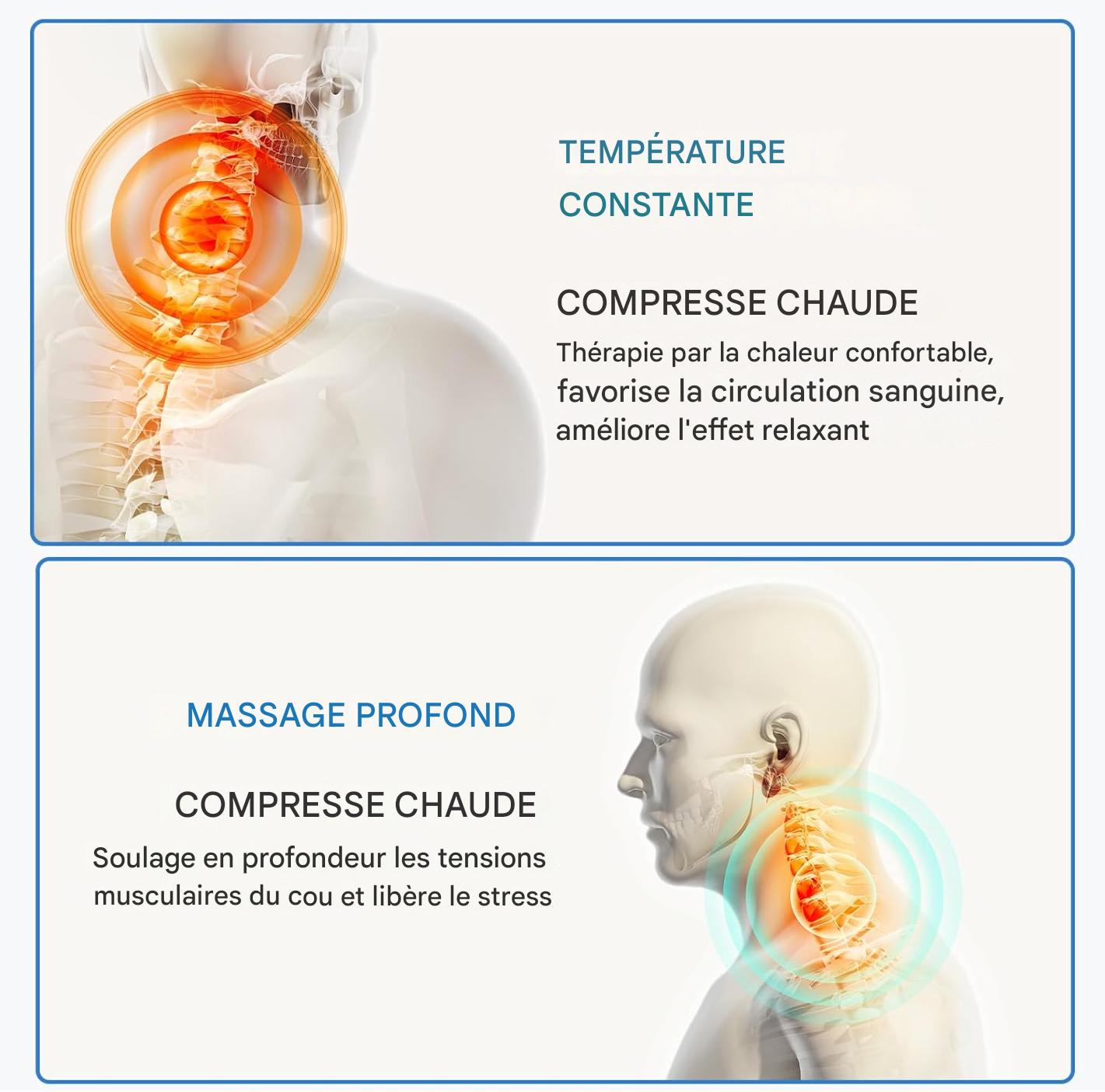 Callixethera™  - Oreiller de massage cervical 3 en 1