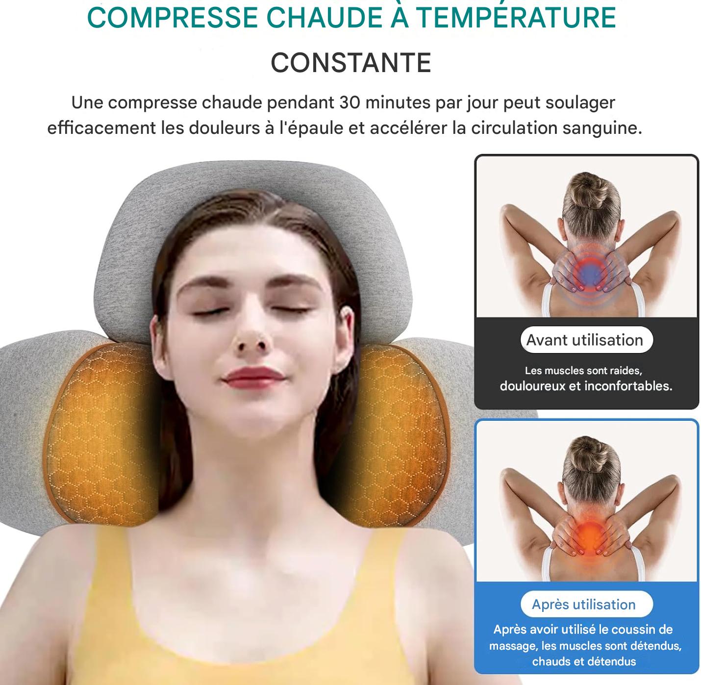 Callixethera™  - Oreiller de massage cervical 3 en 1