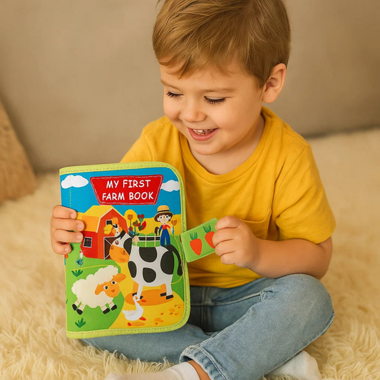 Livre éducatif Montessori sur la ferme