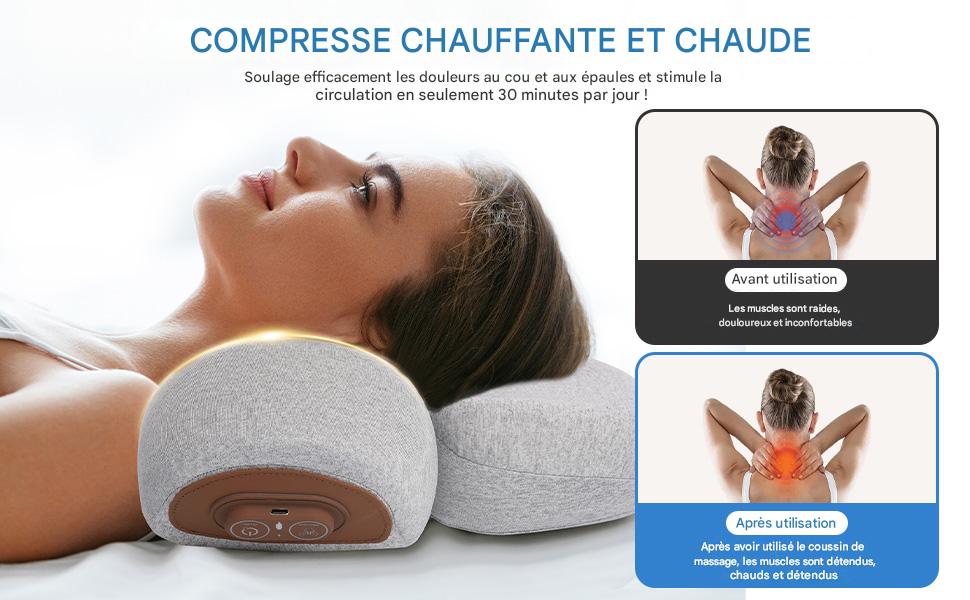 Callixethera™  - Oreiller de massage cervical 3 en 1