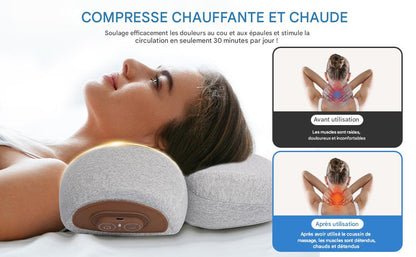 Callixethera™  - Oreiller de massage cervical 3 en 1