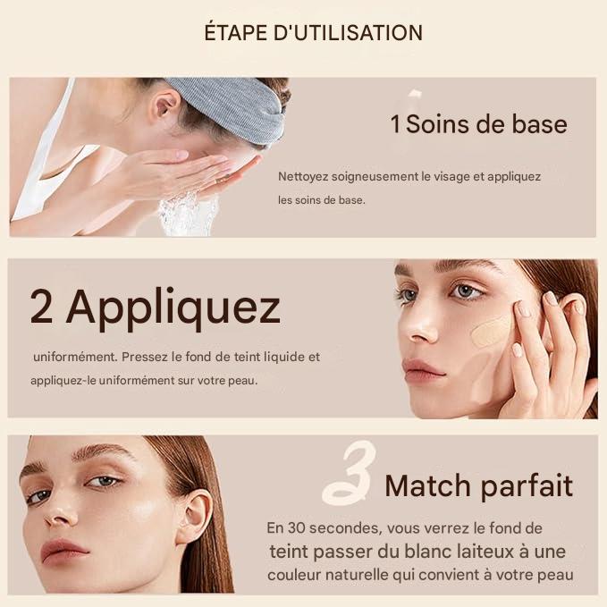 Fond de teint 4 en 1 Liquide- Hydratant