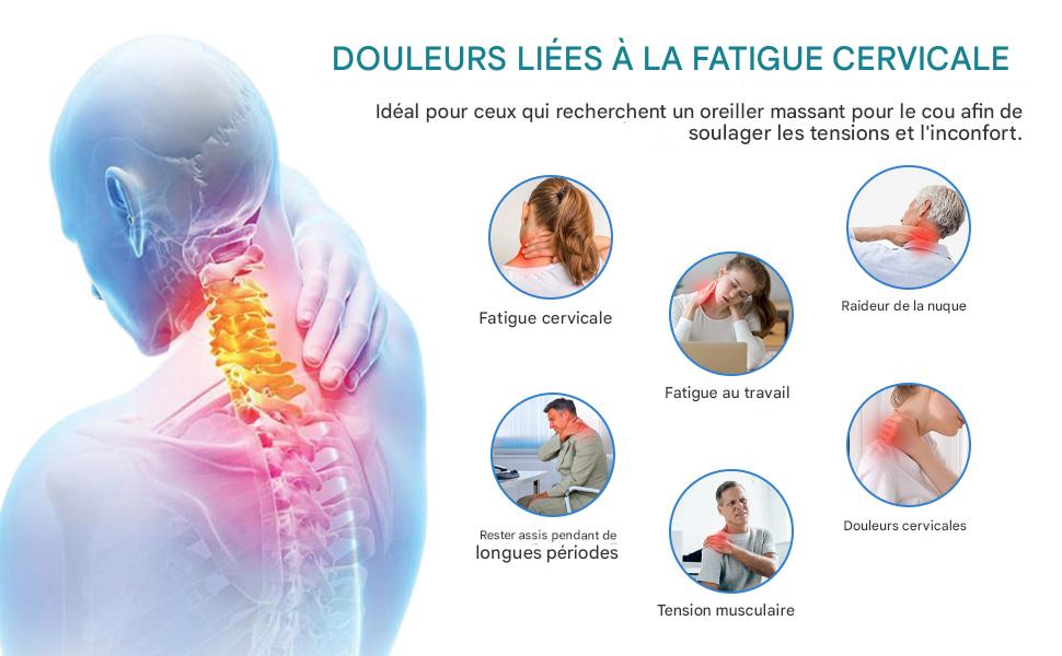 Callixethera™  - Oreiller de massage cervical 3 en 1